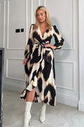 ERIN SPLIT HEM MAXI DRESS (MULTI)