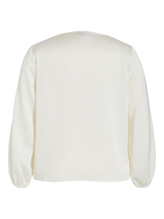 ESSIE V-NECK TOP (SNOW WHITE)