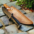 Experience Craftsmanship with Our Handforged Damascus Bowie Knife - RFE Marketing Ventures