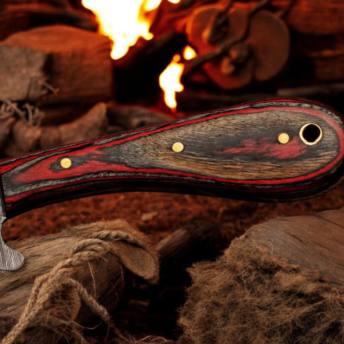Experience Superior Craftsmanship with the Damascus Cowboy Bull Cutter Knife - RFE Marketing Ventures