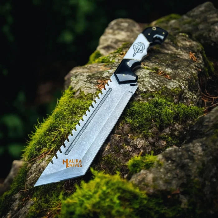 Experience the Power of the Damascus Tracker Bowie Knife for Outdoor Adventures - RFE Marketing Ventures