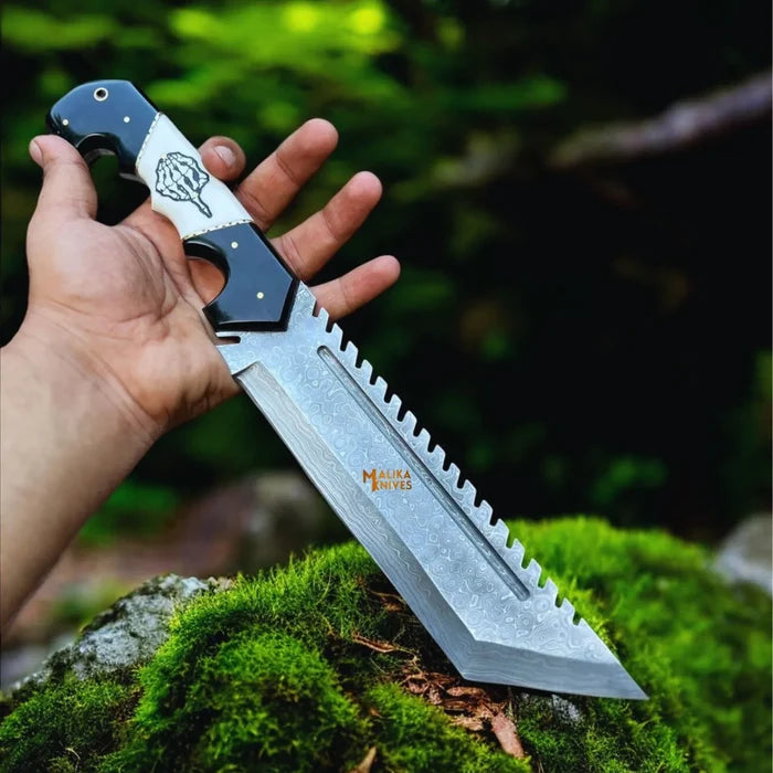 Experience the Power of the Damascus Tracker Bowie Knife for Outdoor Adventures - RFE Marketing Ventures