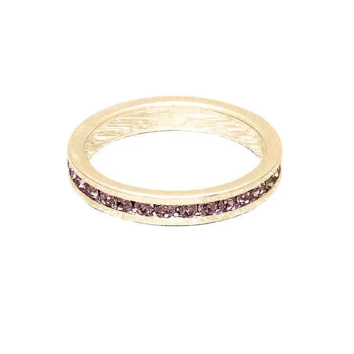 February (Amethyst) Yellow Gold Ring | Size 6