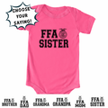 FFA Emblem-CHOOSE YOUR SAYING- Infant/Toddler/Youth
