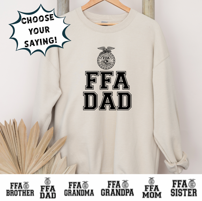 FFA Emblem-CHOOSE YOUR SAYING– Crewneck