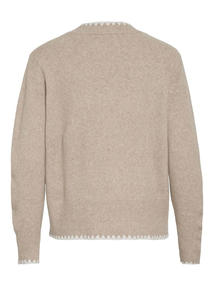 Fina Jumper (Natural Melange/White)