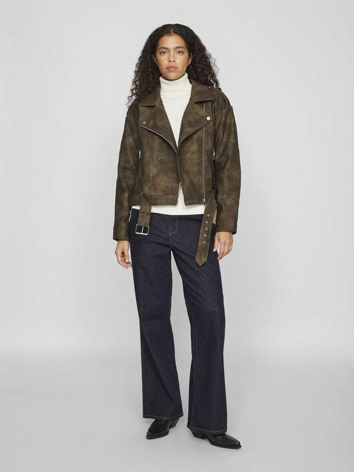 Fiona Biker Jacket (Brown Patina/Washed)