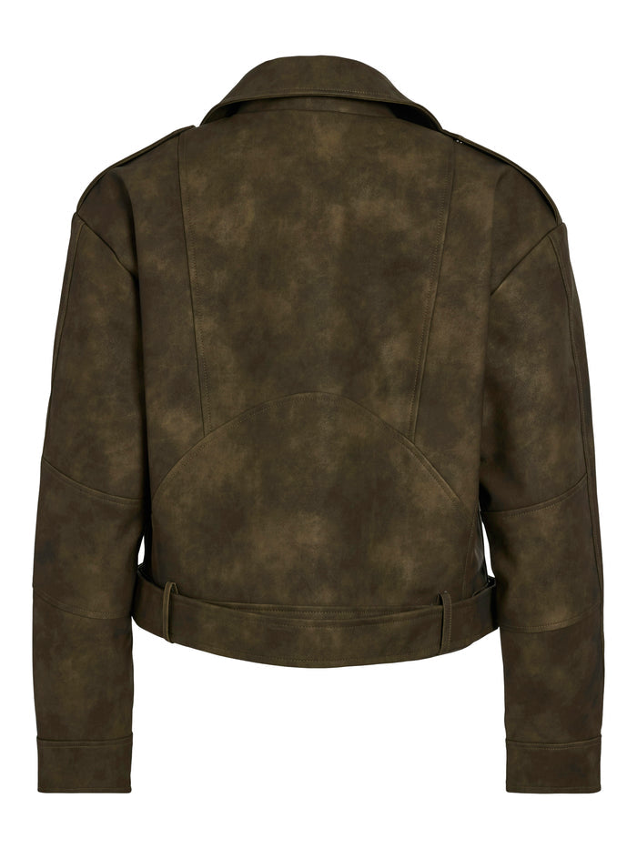 Fiona Biker Jacket (Brown Patina/Washed)