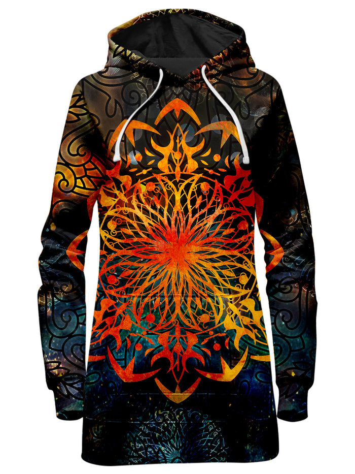 Fire Ornament Hoodie Dress MCAshe Spiritual Art Epic Hoodie