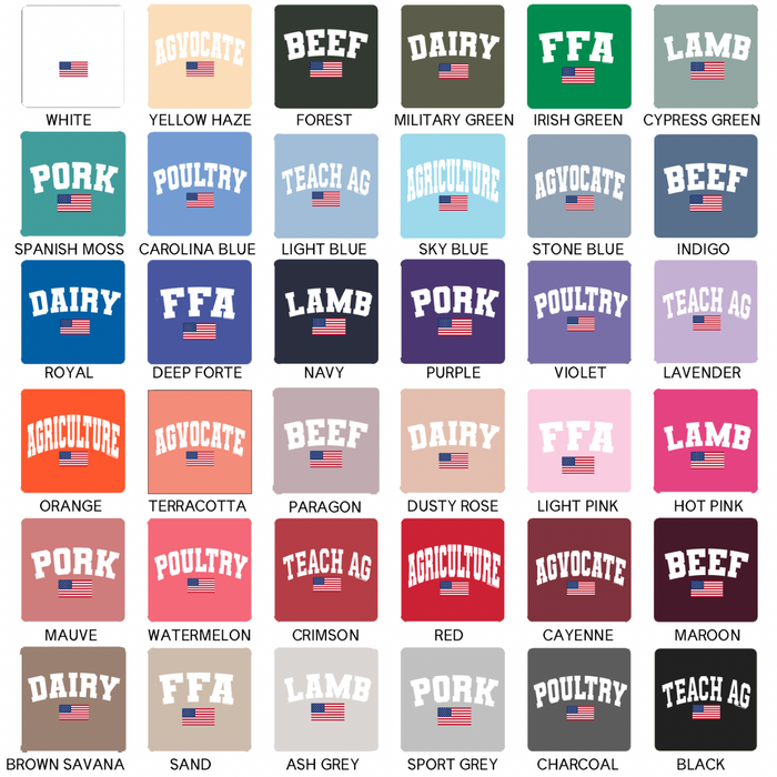Flag Words-CHOOSE YOUR SAYING– Crewneck