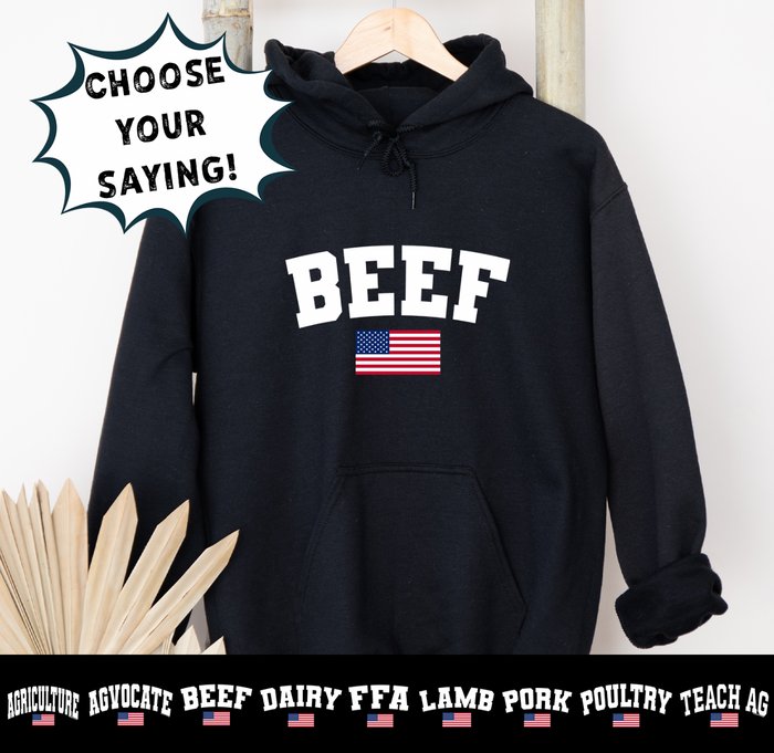 Flag Words-CHOOSE YOUR SAYING– Hoodie