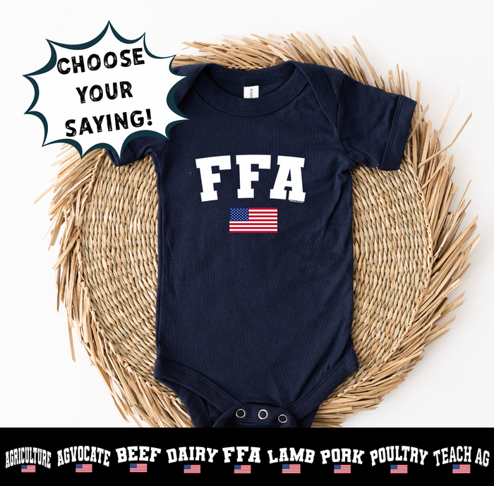 Flag Words-CHOOSE YOUR SAYING– Infant/Toddler/Youth
