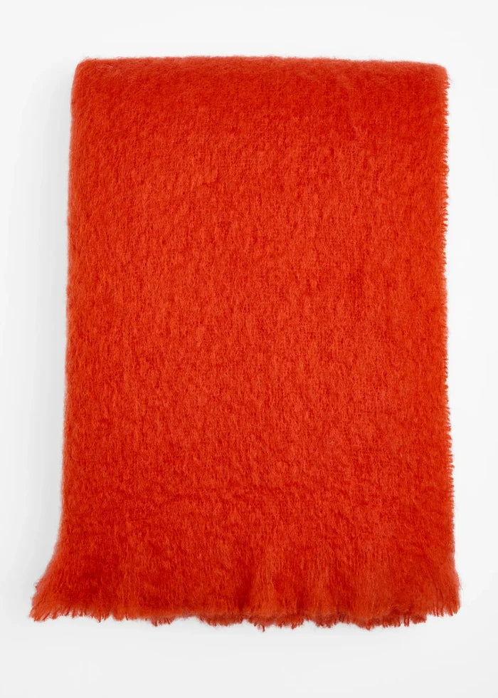 Foxford Erne Mohair Throw – Irish Luxury Blanket