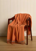 Foxford Lambswool Throw | Dara - Clementine