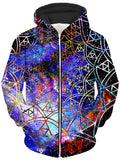 Fractal Unisex Zip-Up Hoodie Noctum X Truth Epic Hoodie