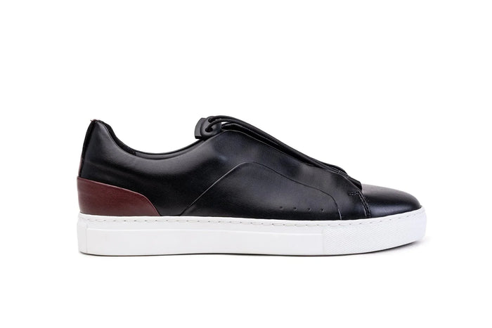 Moral Code Gala Women's Vegan Sneaker - #color_black-red