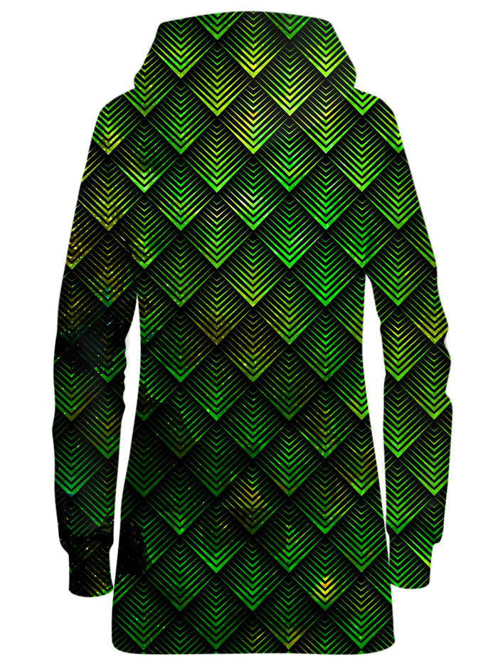 Galactic Dragon Scale Green Hoodie Dress Noctum X Truth Epic Hoodie
