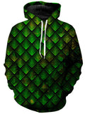 Galactic Dragon Scale Green Unisex Hoodie Noctum X Truth Epic Hoodie