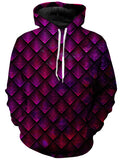 Galactic Dragon Scale Pink Unisex Hoodie Noctum X Truth Epic Hoodie