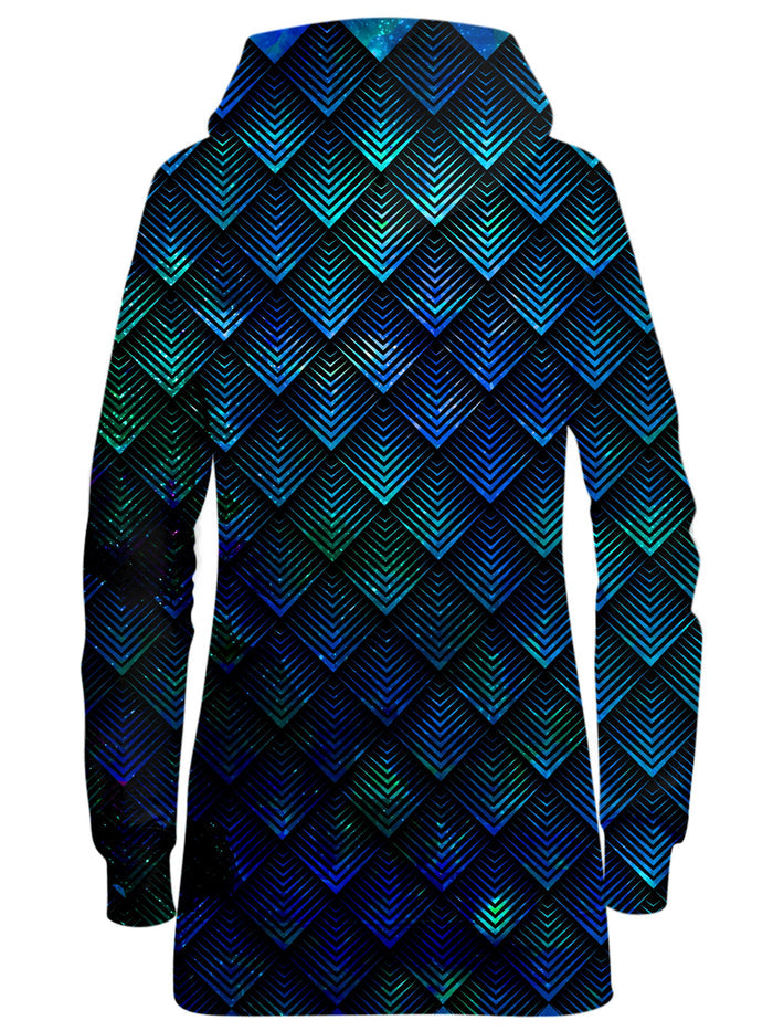 Galactic Dragon Scale Teal Hoodie Dress Noctum X Truth Epic Hoodie