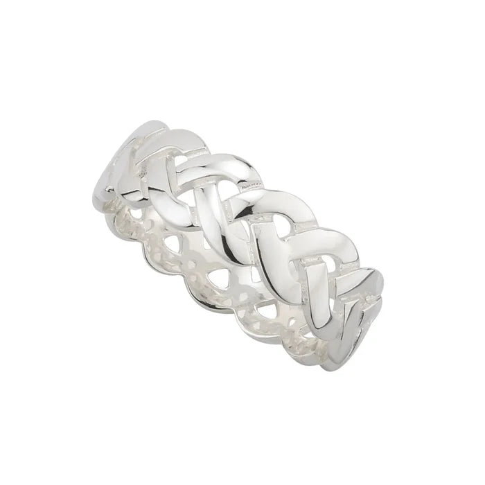 Gents Sterling Silver Trinity Band
