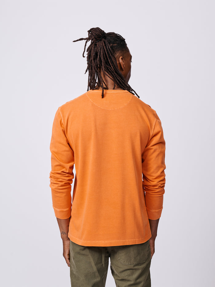 Aubin Orange George Long Sleeve T-Shirt | Long Sleeve Tee