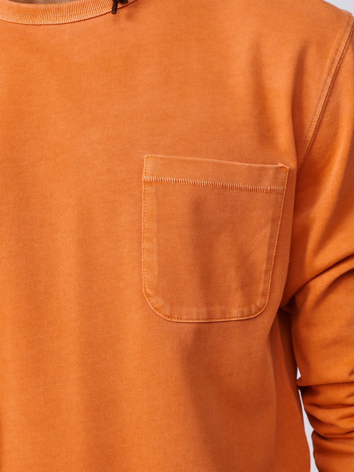 Aubin Orange George Long Sleeve T-Shirt | Long Sleeve Tee