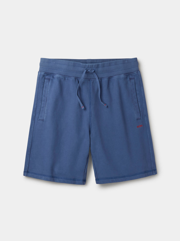 Aubin Washed Cobalt Glebe Sweat Short | Sweat Shorts