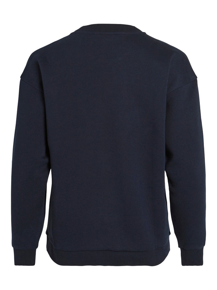 Glitter Reindeer Christmas Jumper (Navy)