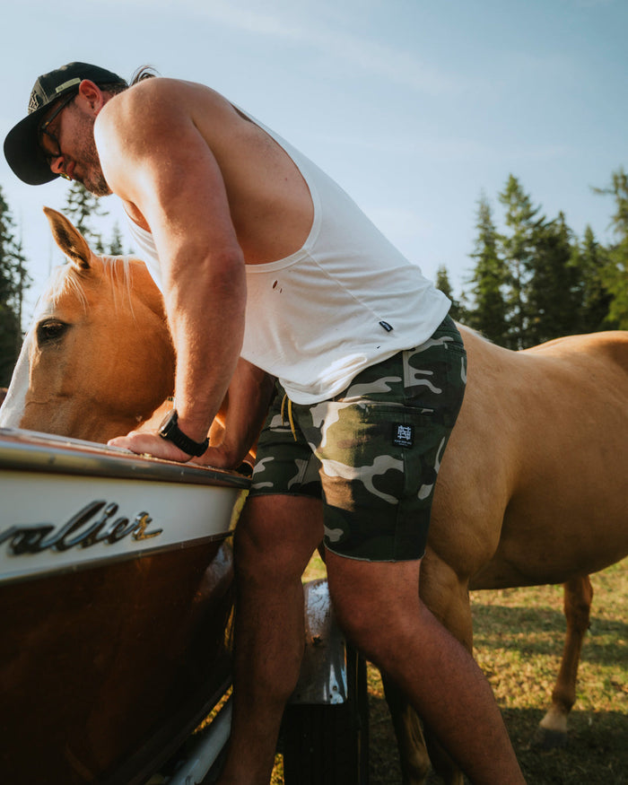 GOAT SHORTS - TRADITIONAL CAMO