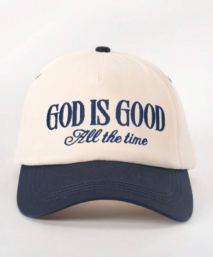 "God is Good, All the Time" Embroidered Baseball Cap