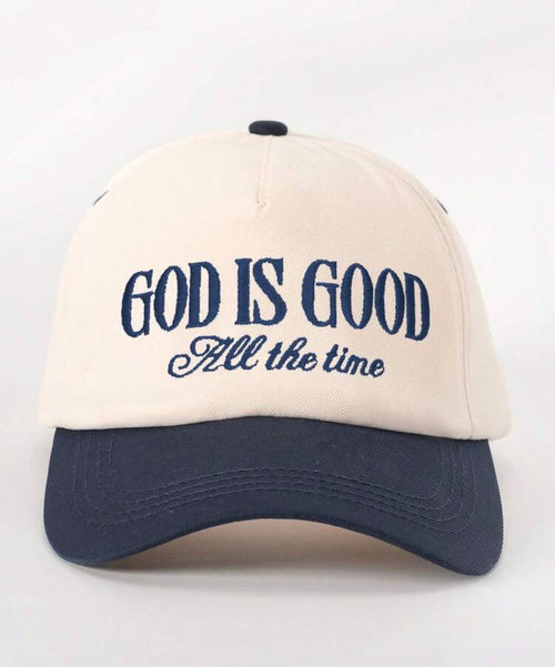 "God is Good, All the Time" Embroidered Baseball Cap