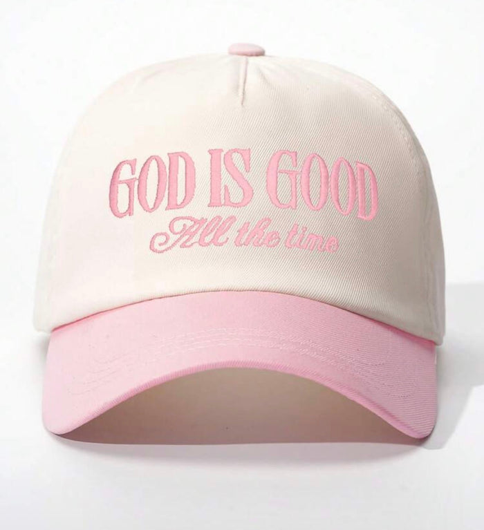 "God is Good, All the Time" Embroidered Baseball Cap