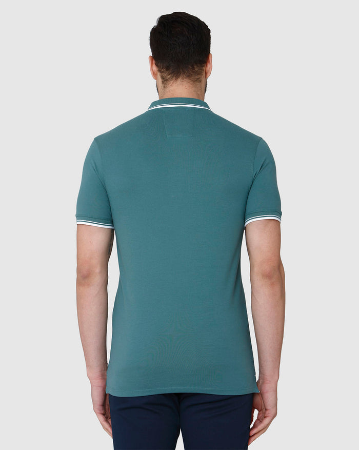 Green Polo Neck T-Shirt