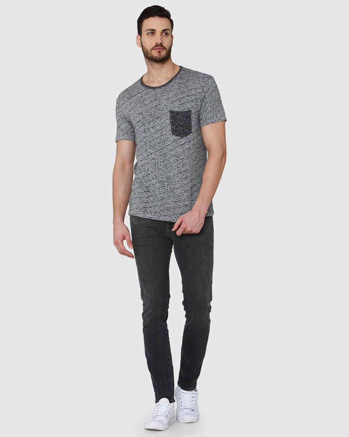 Grey Crew Neck T-Shirt