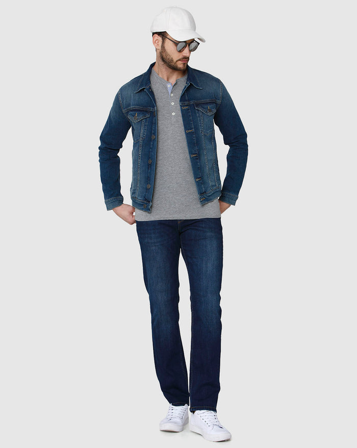 Grey Henley T-Shirt