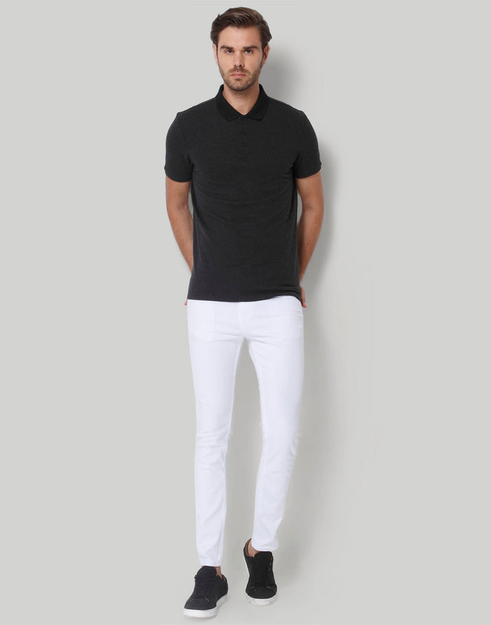 Grey Polo Neck T-Shirt