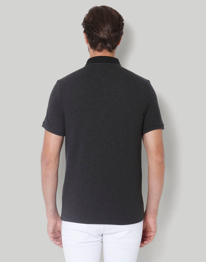 Grey Polo Neck T-Shirt