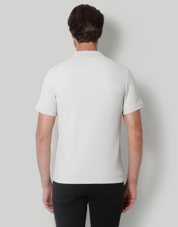 Grey Polo Neck T-Shirt