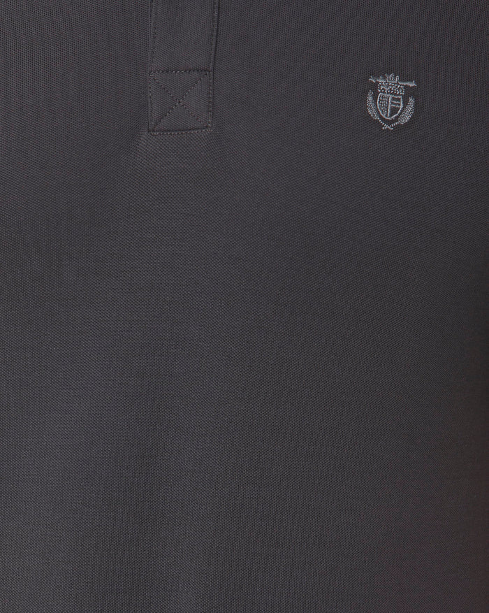 Grey Polo Neck T-Shirt