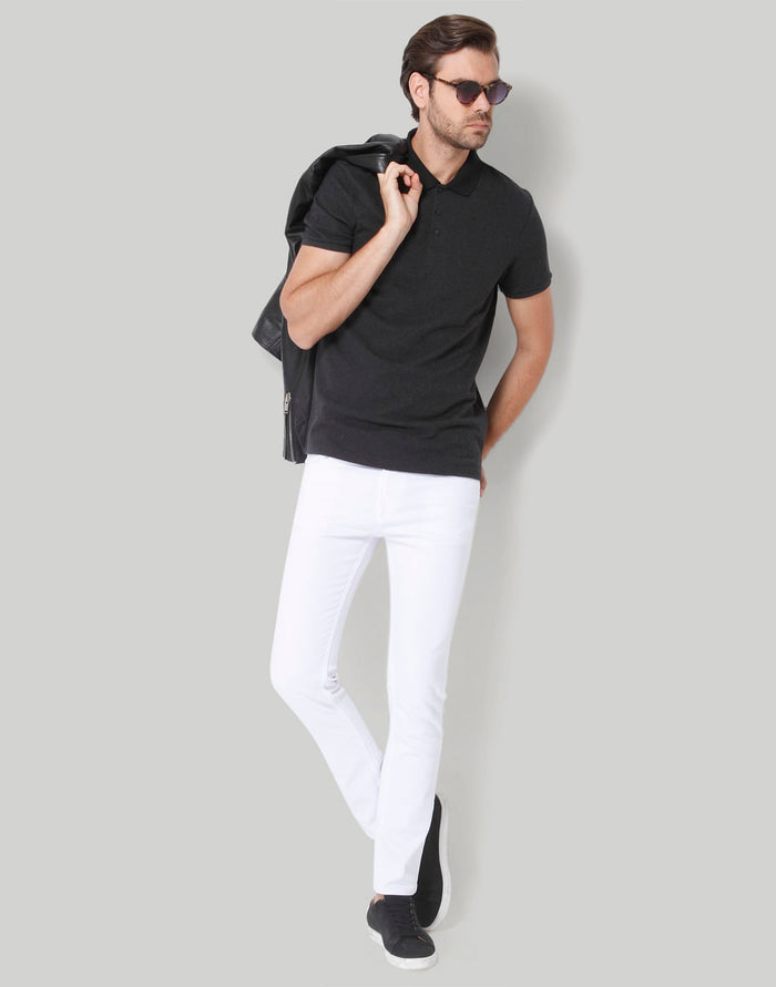 Grey Polo Neck T-Shirt