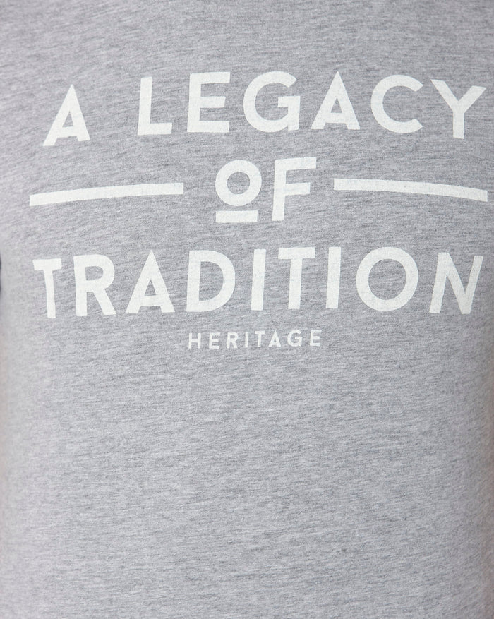 Grey Printed Crew Neck T-Shirt