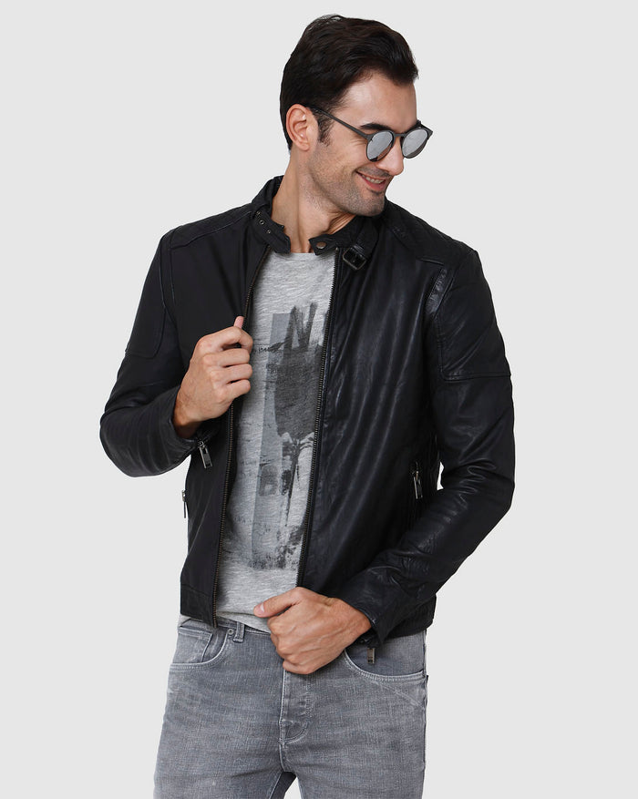 Grey Printed Crew Neck T-Shirt