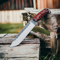Handforged D2 Bowie Knife - Superior Strength and Control for Outdoors - RFE Marketing Ventures
