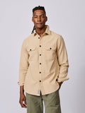 Aubin Sand Henderson Canvas Overshirt | Overshirt