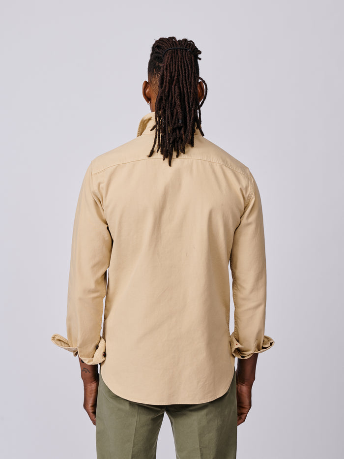 Aubin Sand Henderson Canvas Overshirt | Overshirt