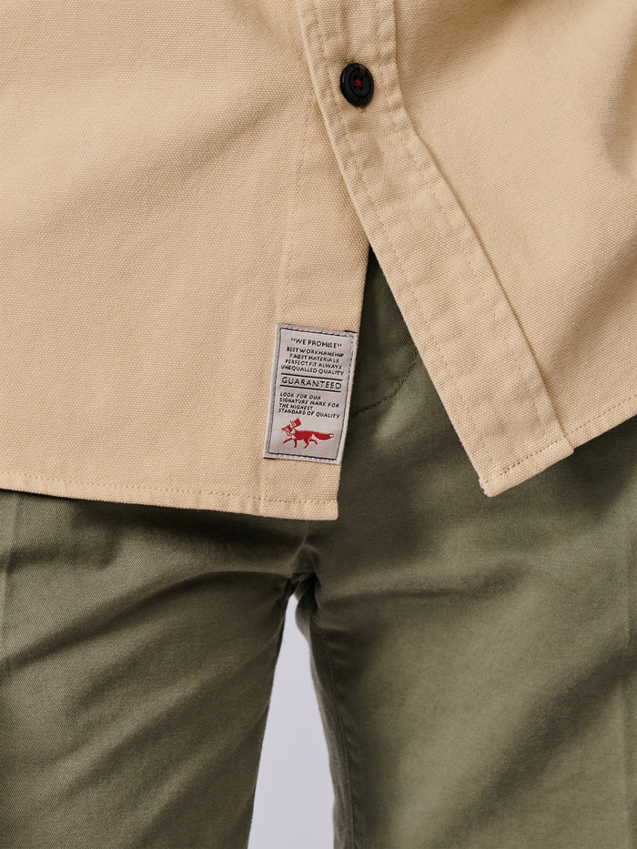 Aubin Sand Henderson Canvas Overshirt | Overshirt