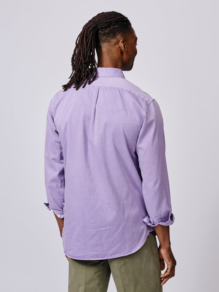 Aubin Lilac Hessle Button Down Shirt | Oxford Shirt