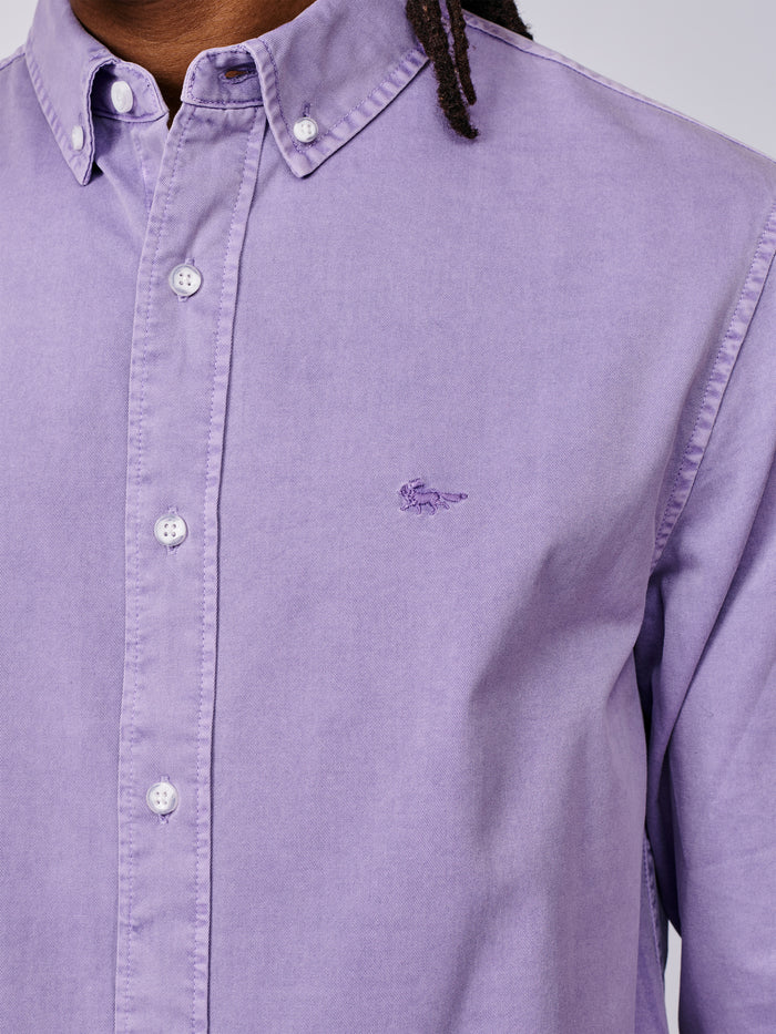 Aubin Lilac Hessle Button Down Shirt | Oxford Shirt