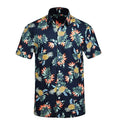Funky Hawaiian Shirts with Pocket - NAVY BLUE